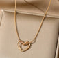 Elegant Golden Heart Chain Necklace – Timeless and Chic