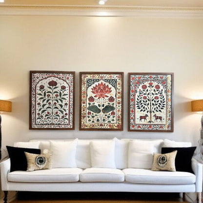 Folk Art Frame Set – Timeless Cultural Elegance