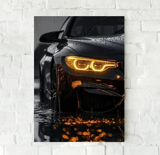 Crazy Car Wall Frame for Car Lovers - Perfect Wall Art for Automotive Enthusiasts