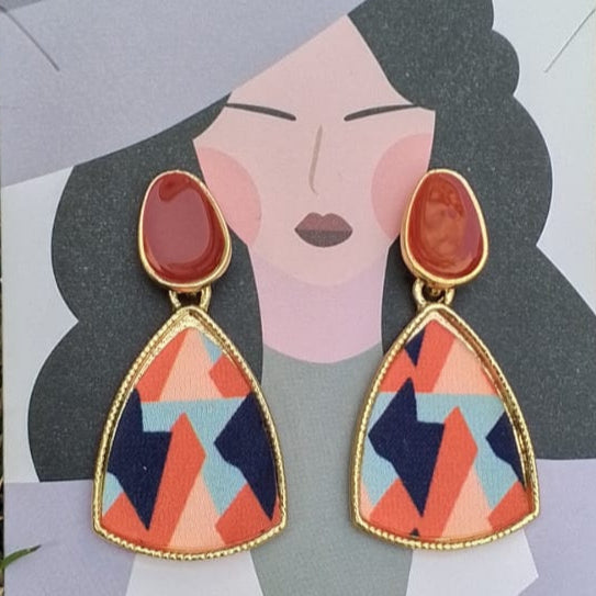 Exquisite Red Folk Style Earrings – Boho and Trendy