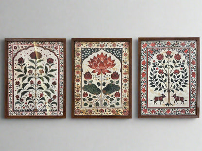 Folk Art Frame Set – Timeless Cultural Elegance